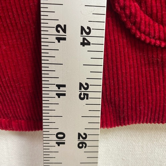 Talbots Womens Red‎ Corduroy Blazer Jacket Button Front Lined Size 16W - Picture 5 of 7